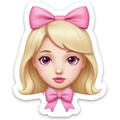 👩🏼🎀 sticker