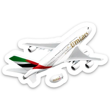 emirates a380 tail sticker