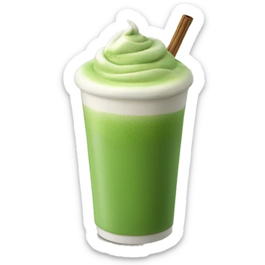Matcha latte  sticker
