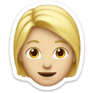 Person has got blond hair sticker