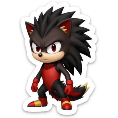 Sonic the hedgehog: Shadow the hedgehog sticker