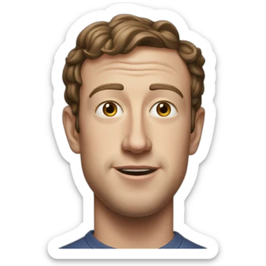 mark zuckerburg sticker