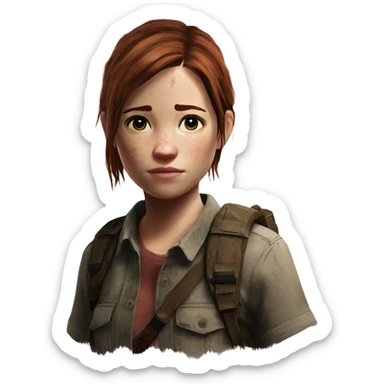 Ellie the last of us Little bit dezoom sticker