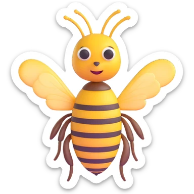 honey bee sticker