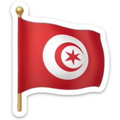 Tunisia flag sticker