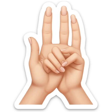 yoni mudra hand gesture sticker