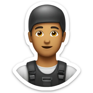 a man with scoter with his girlfriend  sticker