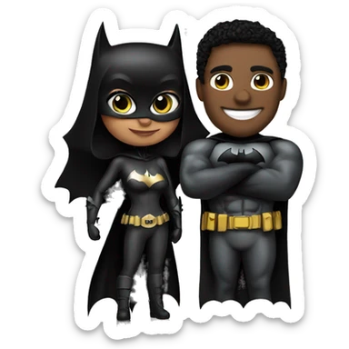 Batman and catwoman  sticker