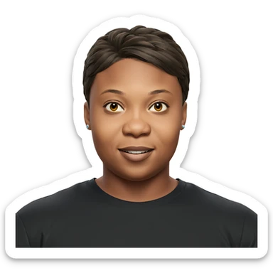 smiling boy with earrings sticker