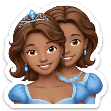 African American Cinderella  sticker