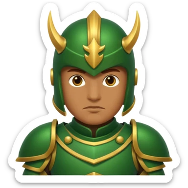 night guard with green armour sticker