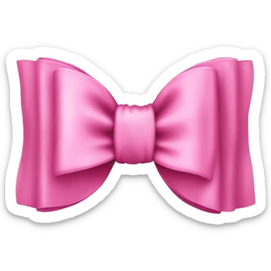 Coquette bow pink sticker