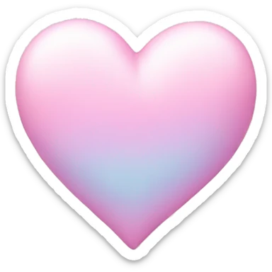 pastel heart sticker