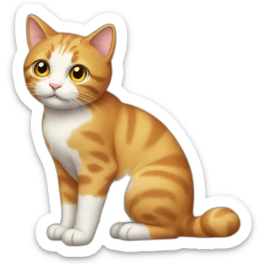 cat full-body sticker