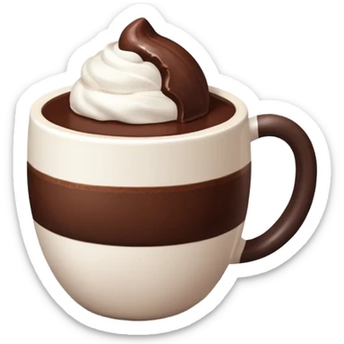 white mug-of-hot-cocoa chocolate bomb sticker