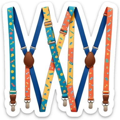 funny suspenders sticker