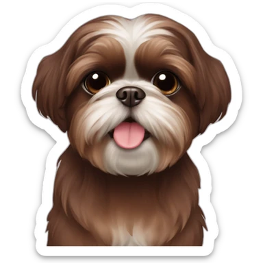 chocolate brownShih Tzu sticker