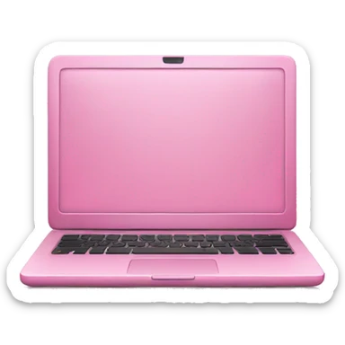 Pink laptop  sticker