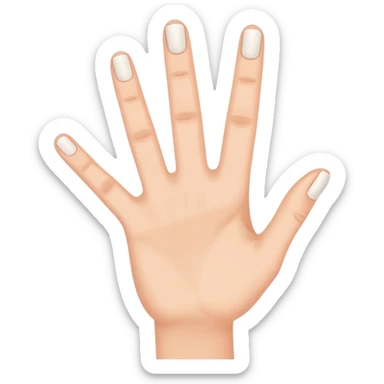 fingers forming a hashtag symbol sticker