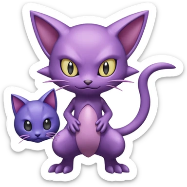 Purloin-Mewtwo-Delcatty-Sableye-fusion sticker