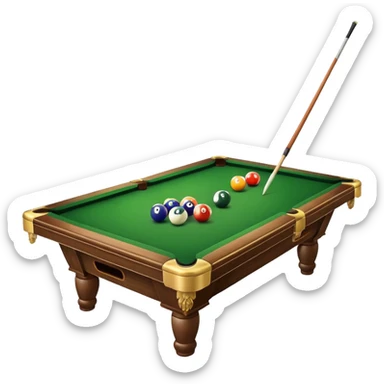 billiard table sticker
