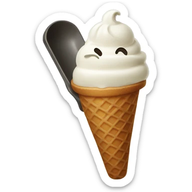 Ice cream scooper sticker