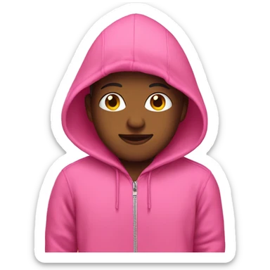 pink hoodie sticker