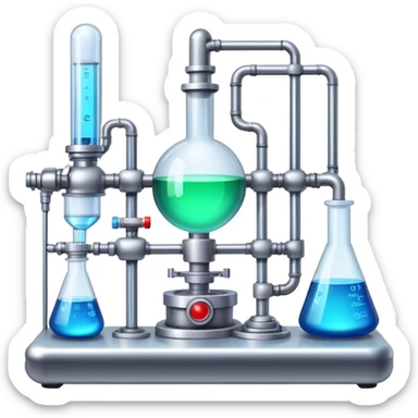sci-fi chemical laboratory sticker