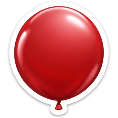 red glitter baloon chat sticker