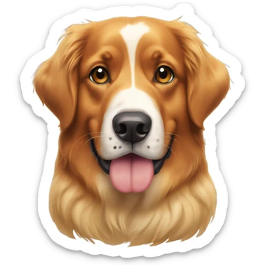 golden retriever and Bernese mountain dog sticker