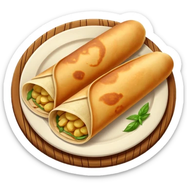 masala dosa in soiuth indoian styke sticker