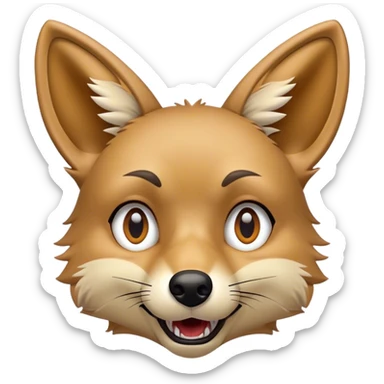 Surprised Coyote  sticker