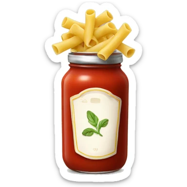 a jar of pasta sauce sticker