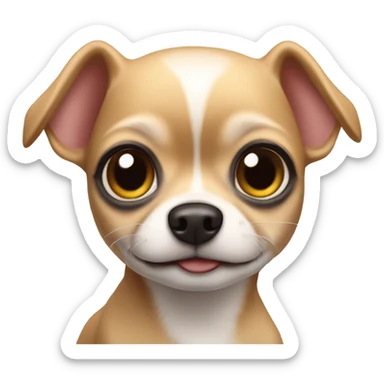 Chihuahua café niña  sticker