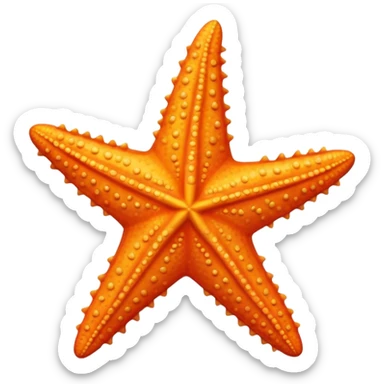 Sunset colored starfish sticker