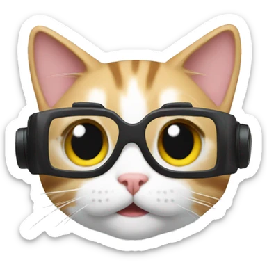 Cat vr sticker