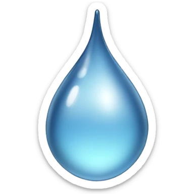 single water droplet sticker