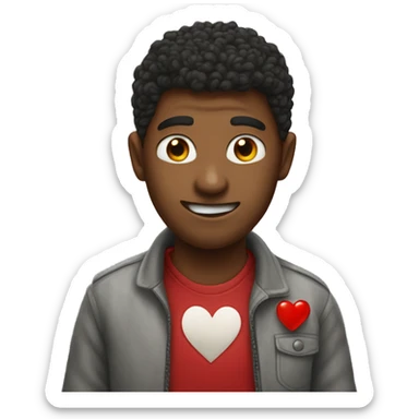 Darle red heart  sticker