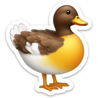 Huevos peludos de pato sticker