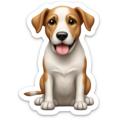 hond met een rokje  sticker