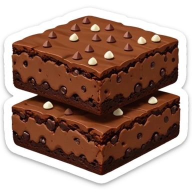 Triple Chocolate Brownie sticker
