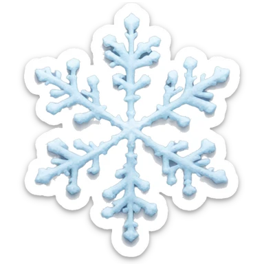Snowflake sticker