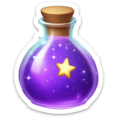 Fairy potion with sparkles  sticker