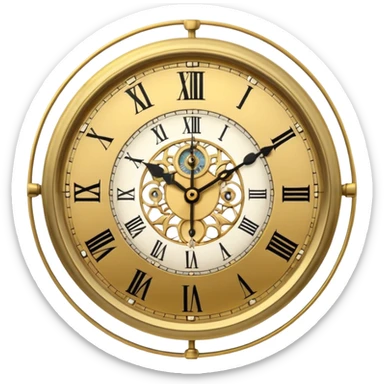 Clock it fingers  sticker