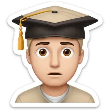 man with a georgia university hat on chocking himself  sticker