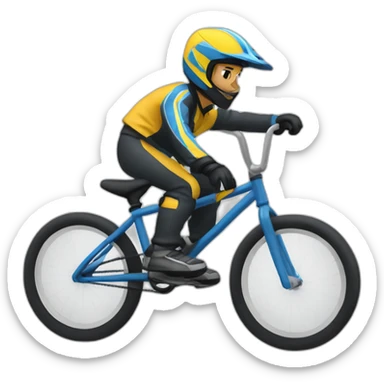 Pilote de bmx race sticker