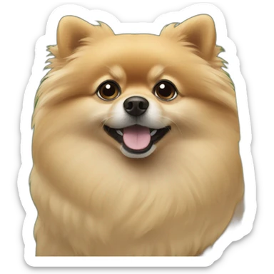 Trees pomeranian sticker