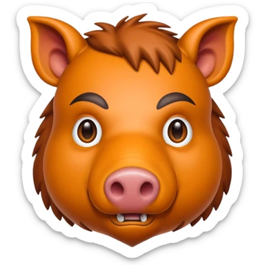  boar as AI developer sticker