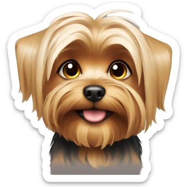 Cute yorki dog  sticker