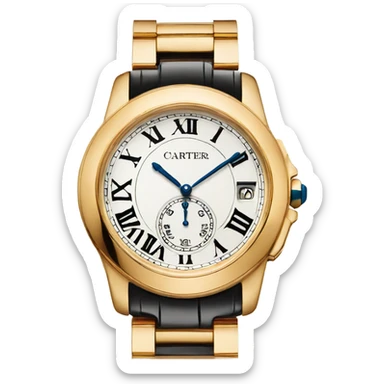 gold cartier watch sticker